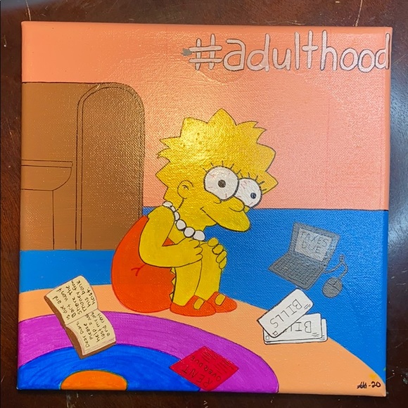 Lisa Simpson Painting - Picture 1 of 5